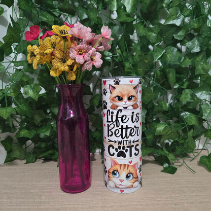 Life is Better with Cats Tumbler