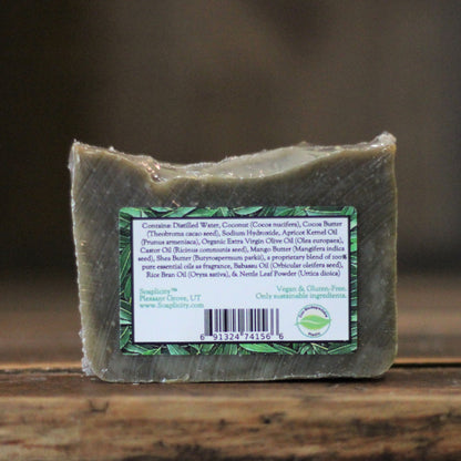 Just Breathe Soap Bar with Cornmint, Tea Tree, & Eucalyptus