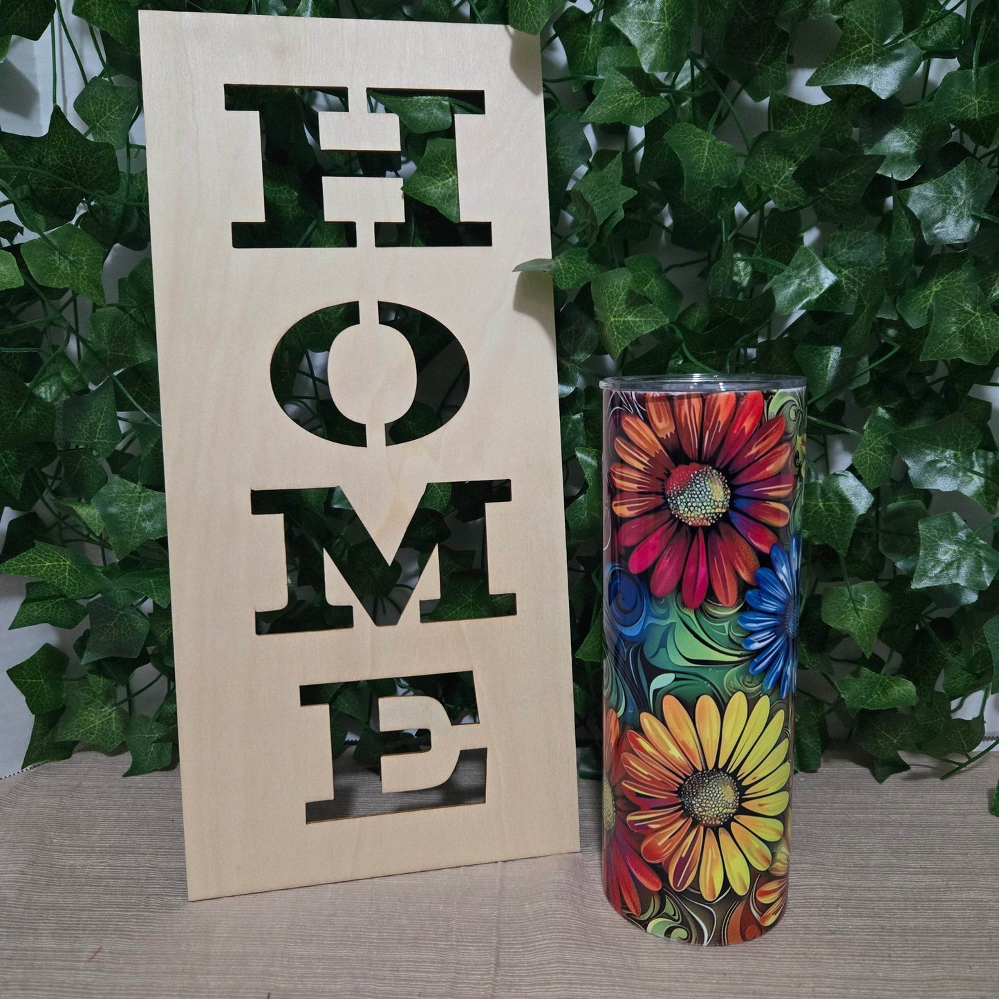 Daises Rainbow Tumbler