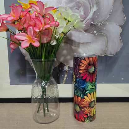 Daises Rainbow Tumbler