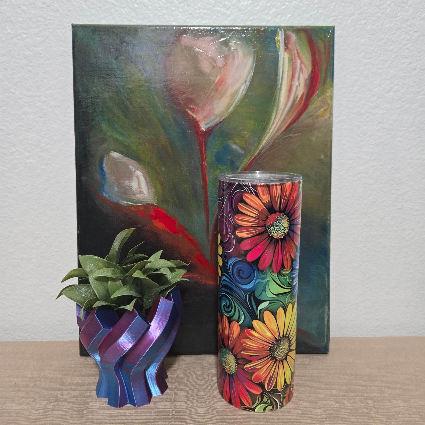 Daises Rainbow Tumbler