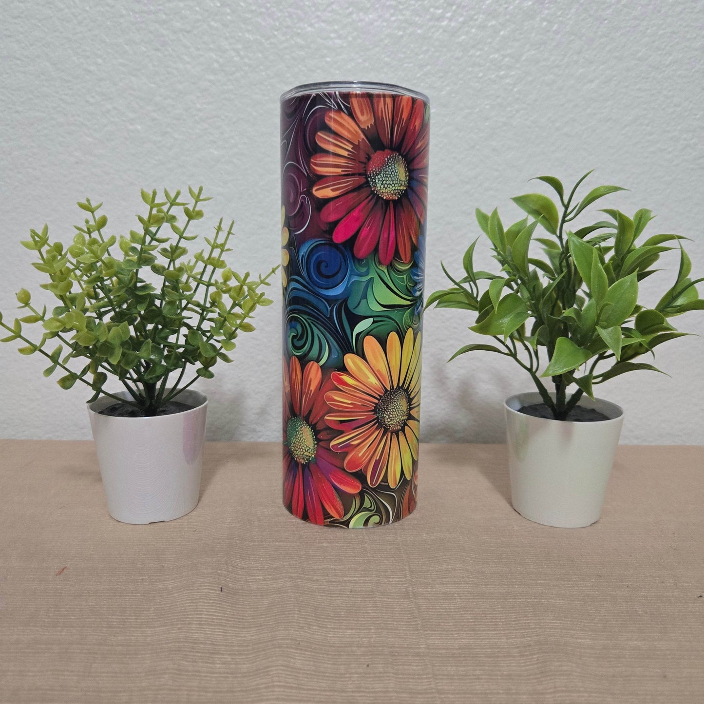 Daises Rainbow Tumbler