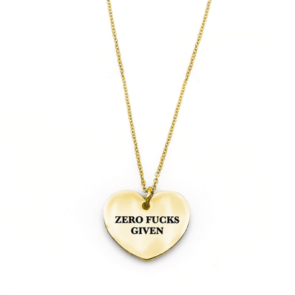 Zero Fucks Given Necklace