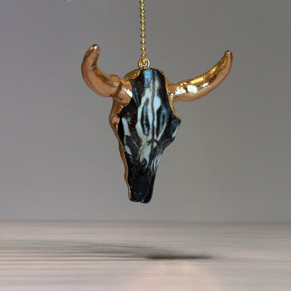 Rustic Skull Charm - Tumbler Handle Charm