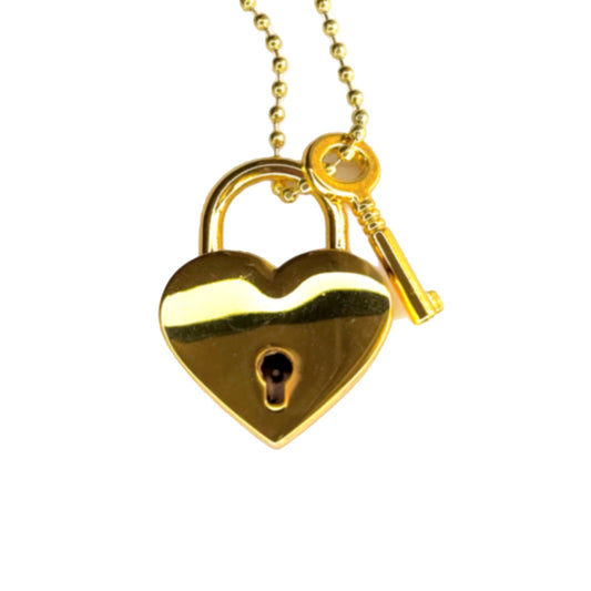 Locket & Key Charm - Tumbler Handle Charm
