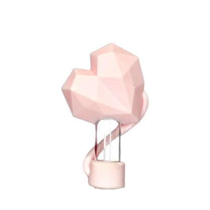 Faceted Heart Straw Toppers