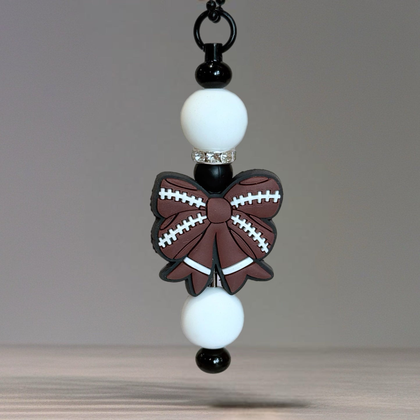 Coquette Football Bar Charm - Tumbler Handle Charm