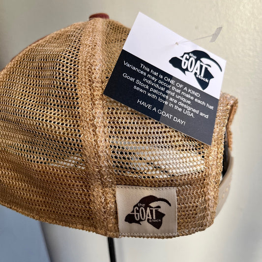 Mommin' distressed snapback mesh hat