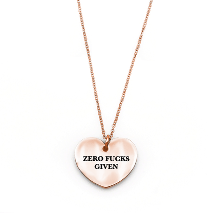 Zero Fucks Given Necklace