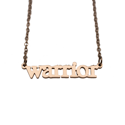 Warrior Cutout Necklace