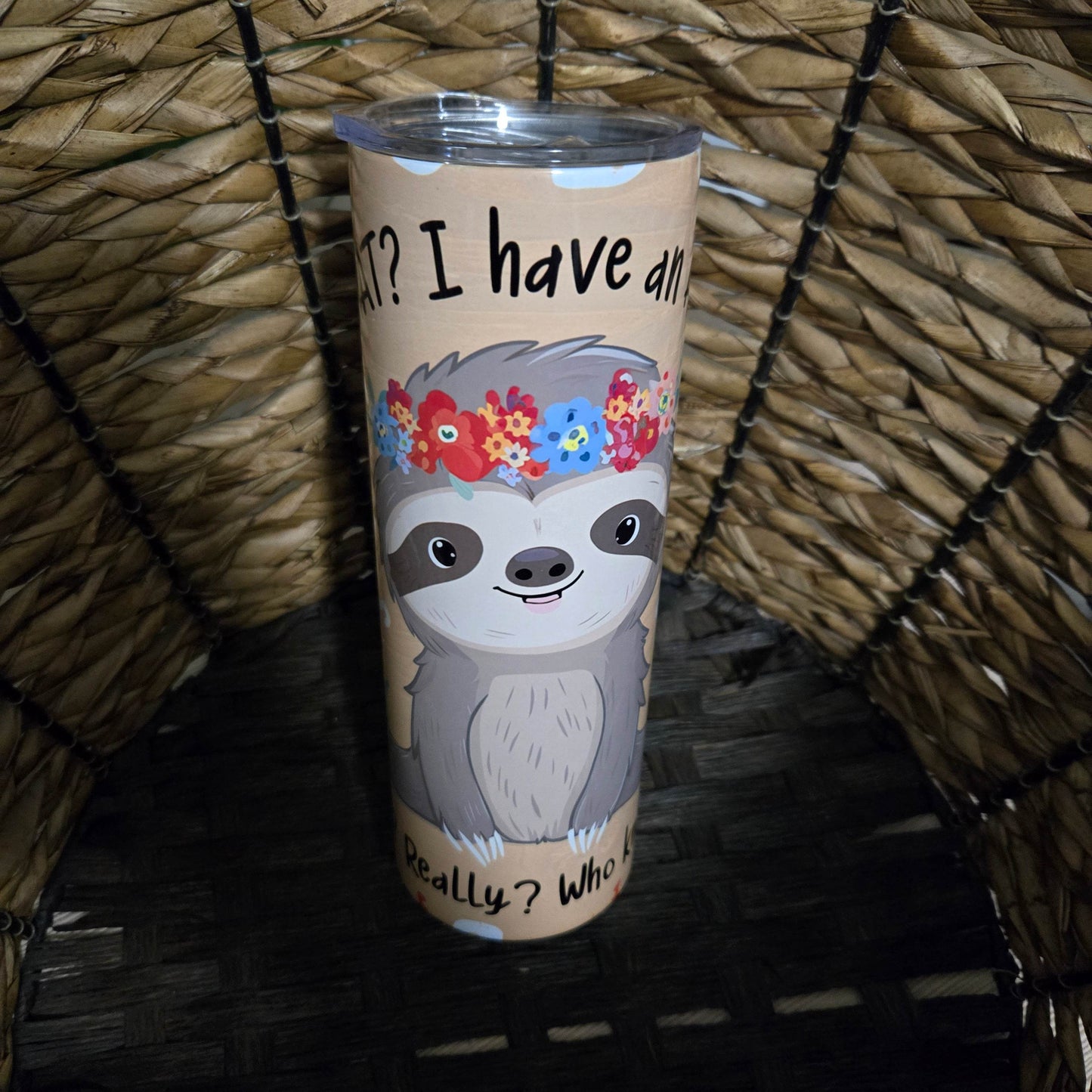 Sloth with Attitude Tumbler