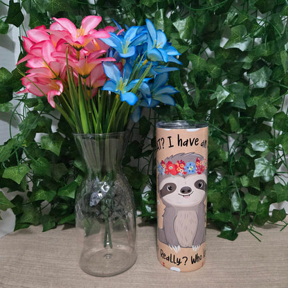 Sloth with Attitude Tumbler