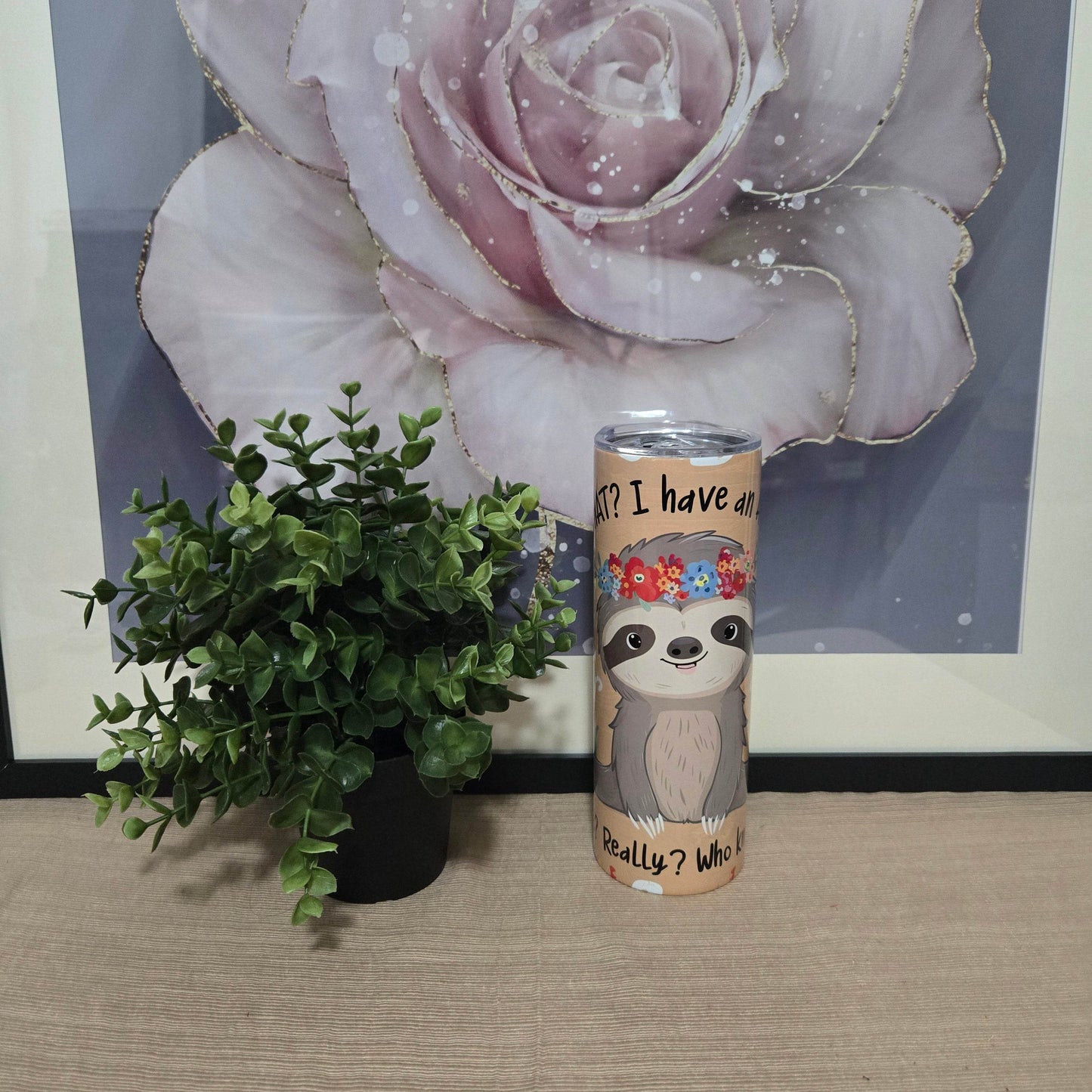 Sloth with Attitude Tumbler