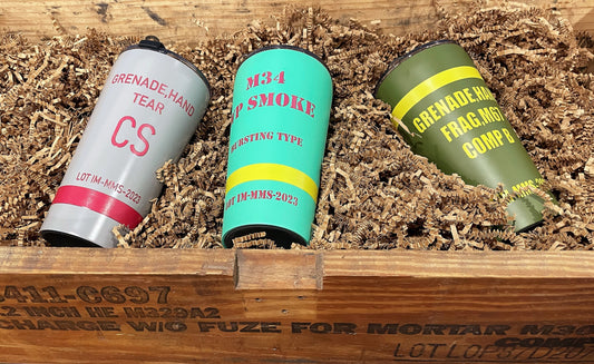 The Grenade Collection: Triple the Impact – 3-Piece Grenade Tumbler Set 14oz