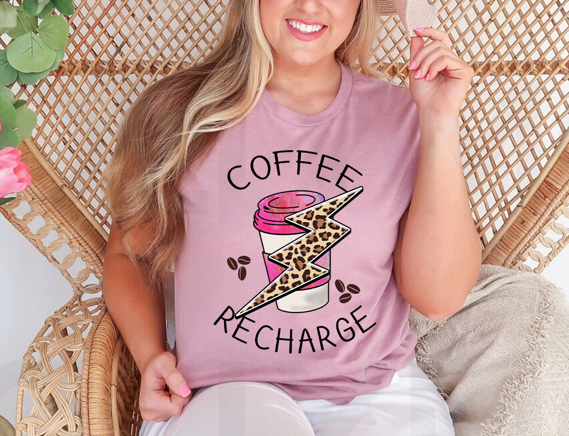 Coffee Recharge Graphic Tee