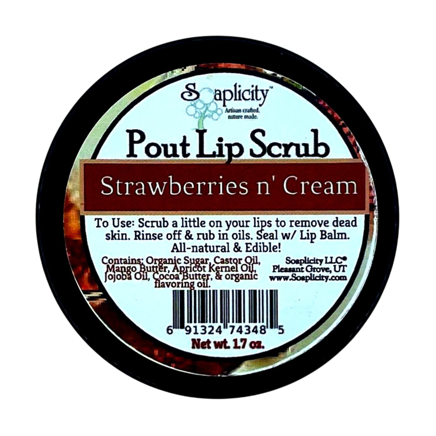 Strawberries 'n Cream Pout Lip Scrub