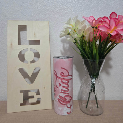Bride Floral Tumbler