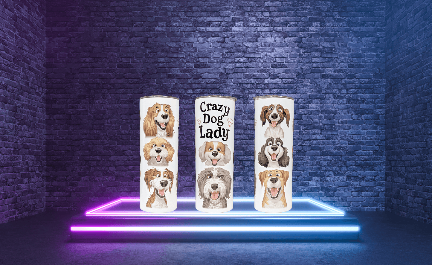 Crazy Dog Lady Tumbler