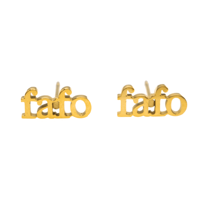 FAFO Acronym Earring Set