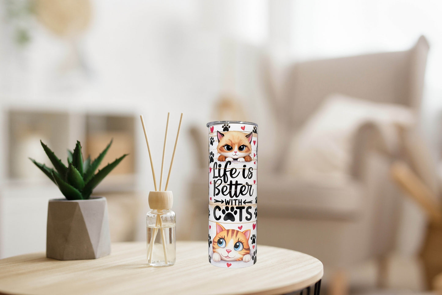 Life is Better with Cats Tumbler