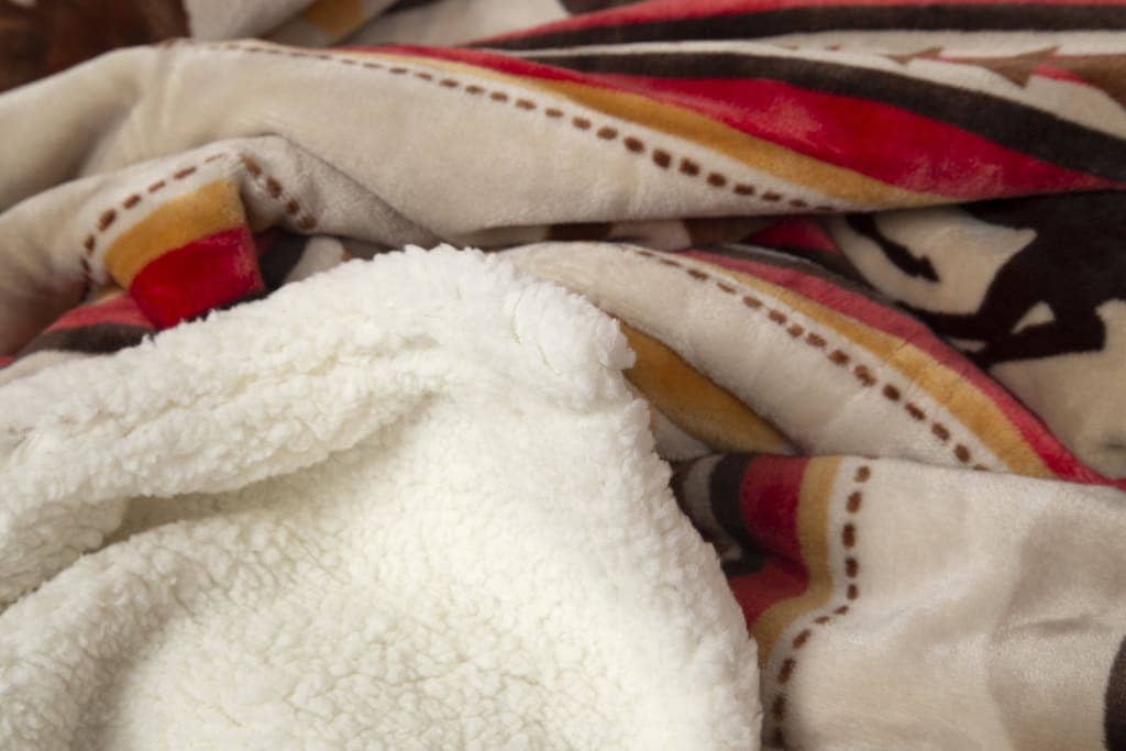 Southwest Running Horse Country Plush Fur Sherpa Fleece Throw Blanket