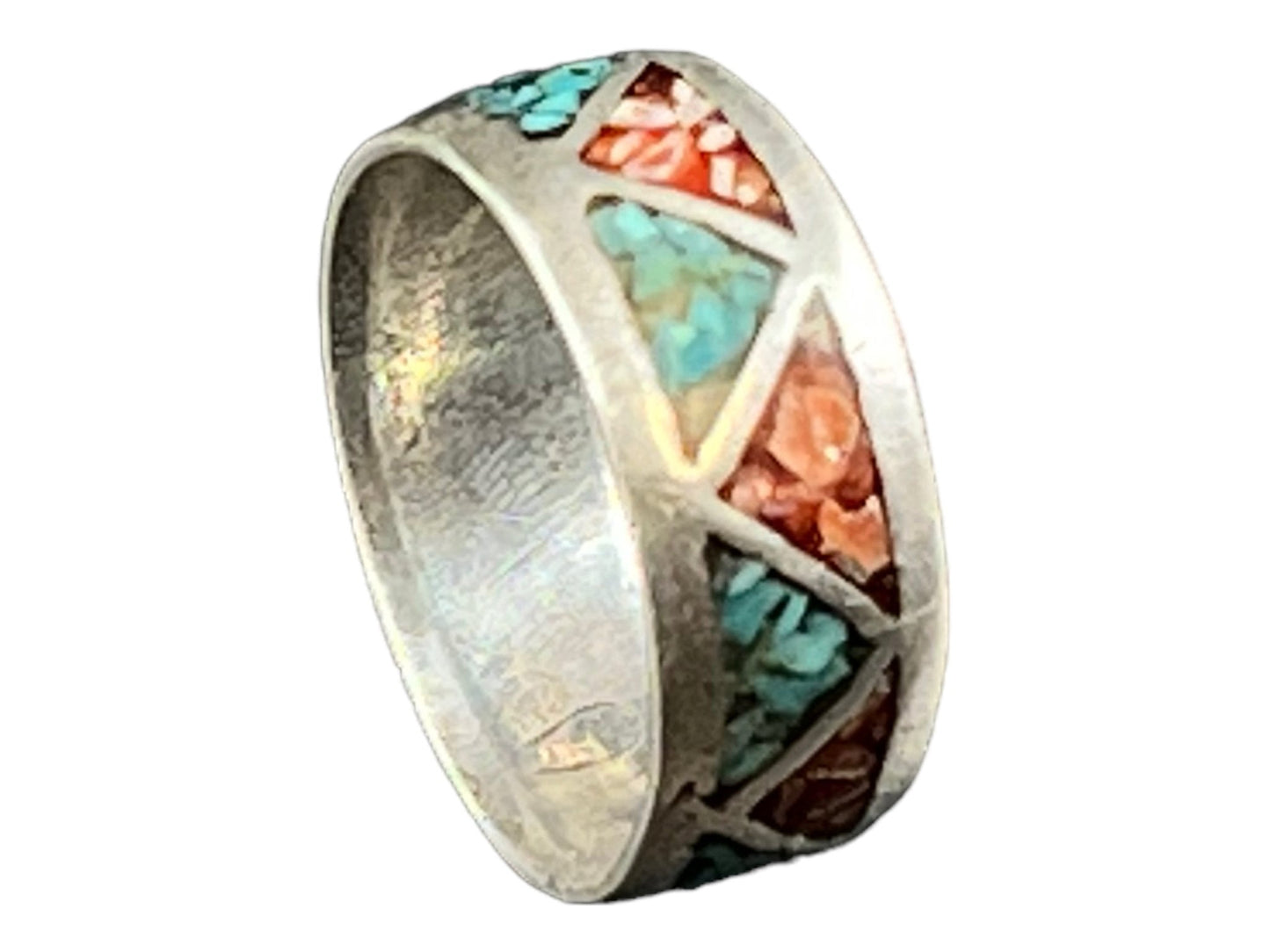 Turquoise ring - Turquoise inlay ring - size 6