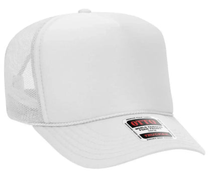 Tired Moms Club Neon Design Adult Otto Foam Trucker Hat